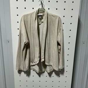 Pure Energy Cream Wrap Cardigan - Size X